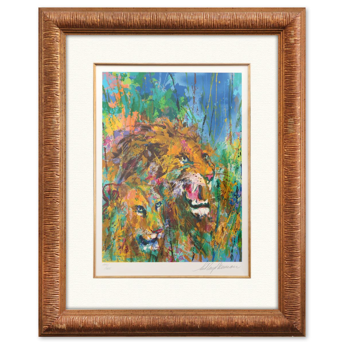 LeRoy Neiman- Serigraph "Lions"