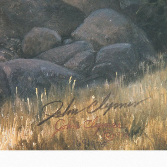 John Clymer- Offset Lithograph "Wilson Price Hunt- Up the Wind River"