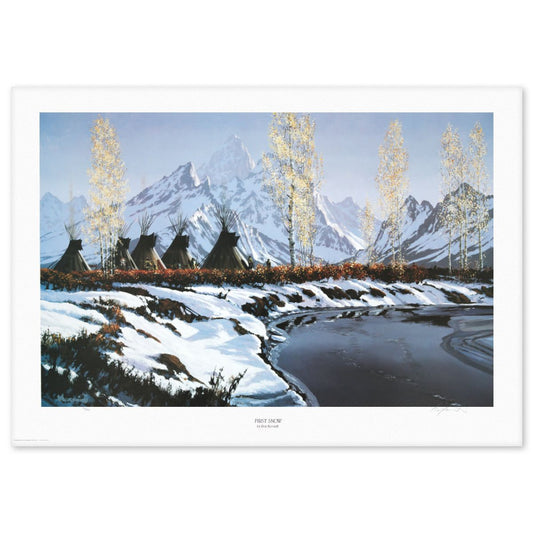 Roy Kerswill- Offset Lithograph "First Snow"