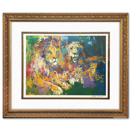 LeRoy Neiman- Offset Lithograph "Lions Pride"