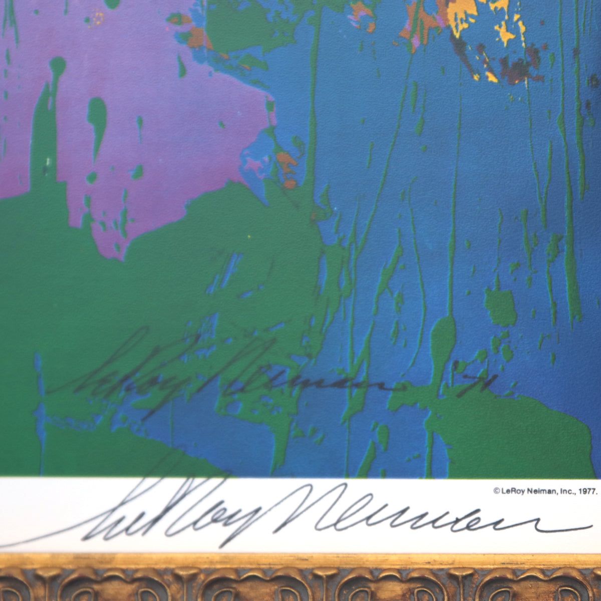 LeRoy Neiman- Offset Lithograph "Lions Pride"