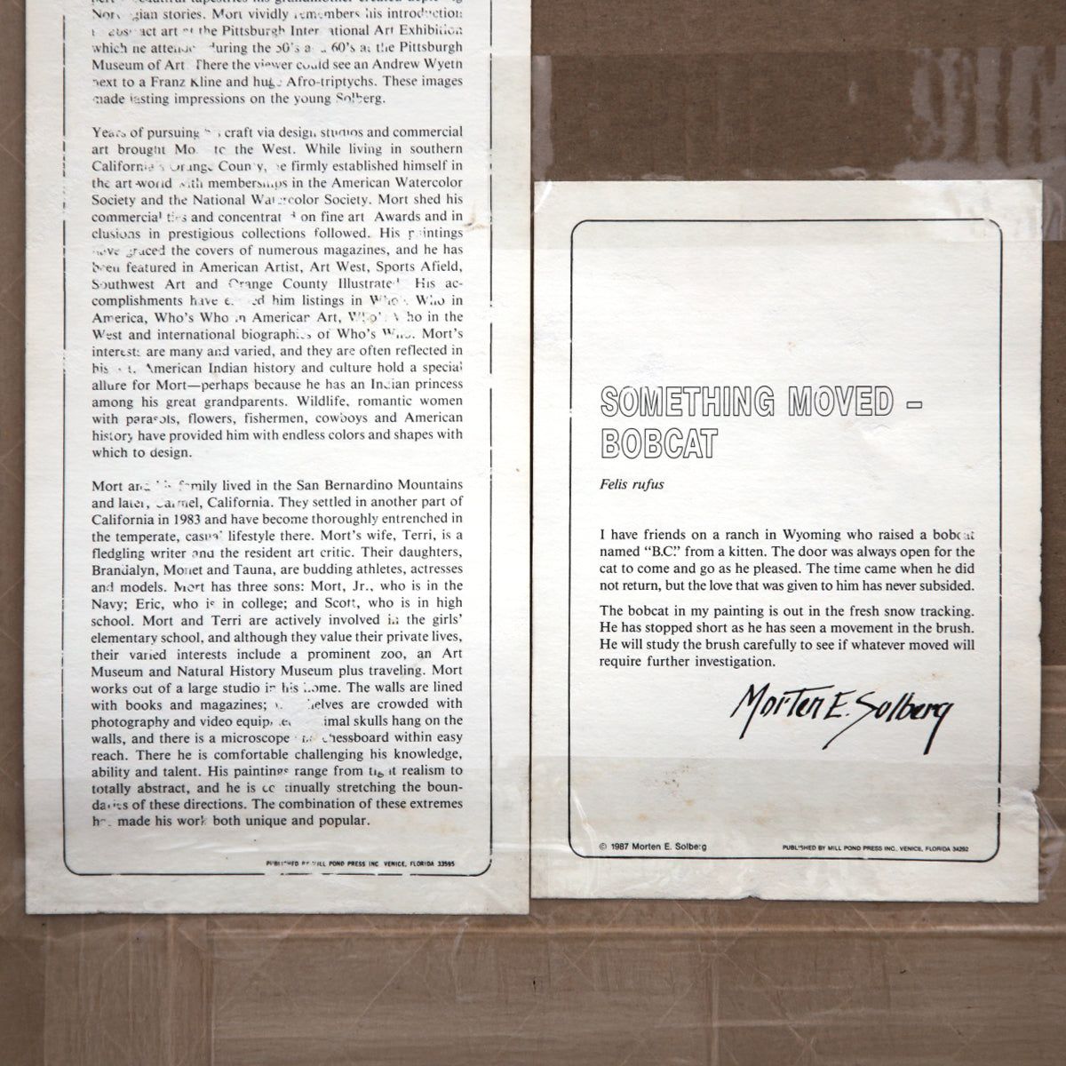 Morten F. Solberg- Offset Lithograph "Something Moved"