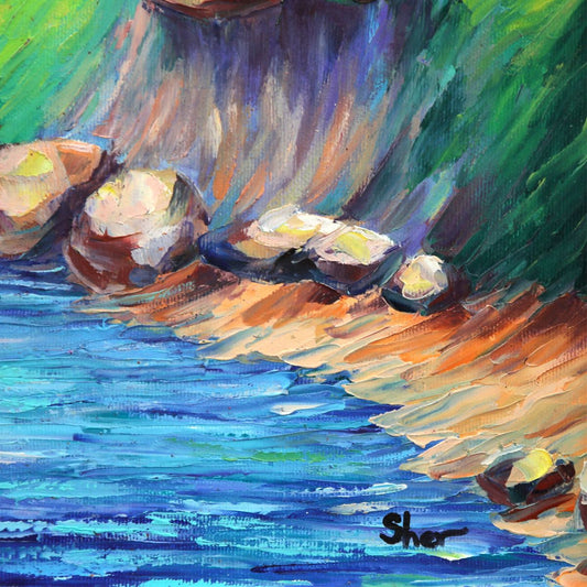 Svyatoslav Shyrochuk- Original Oil on Canvas "Cascade of Autumn Dreams"