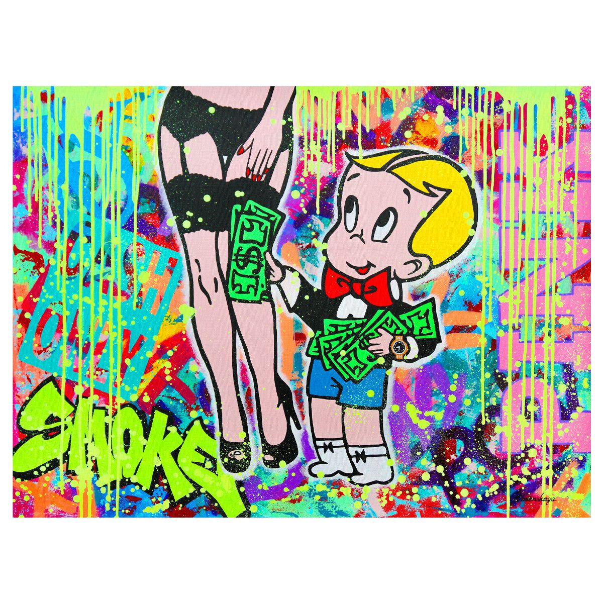 Nastya Rovenskaya- Original Oil on Canvas "Boop Street Royalty"