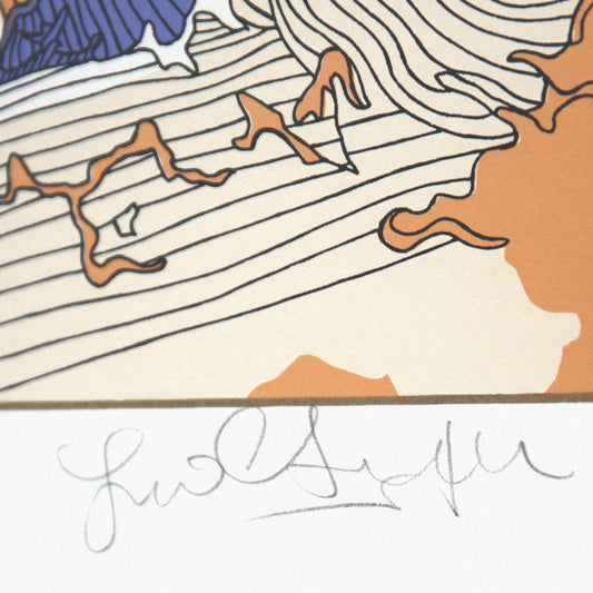 Guillaume Azoulay- Original Etching with Gold Leaf "Sagasee"