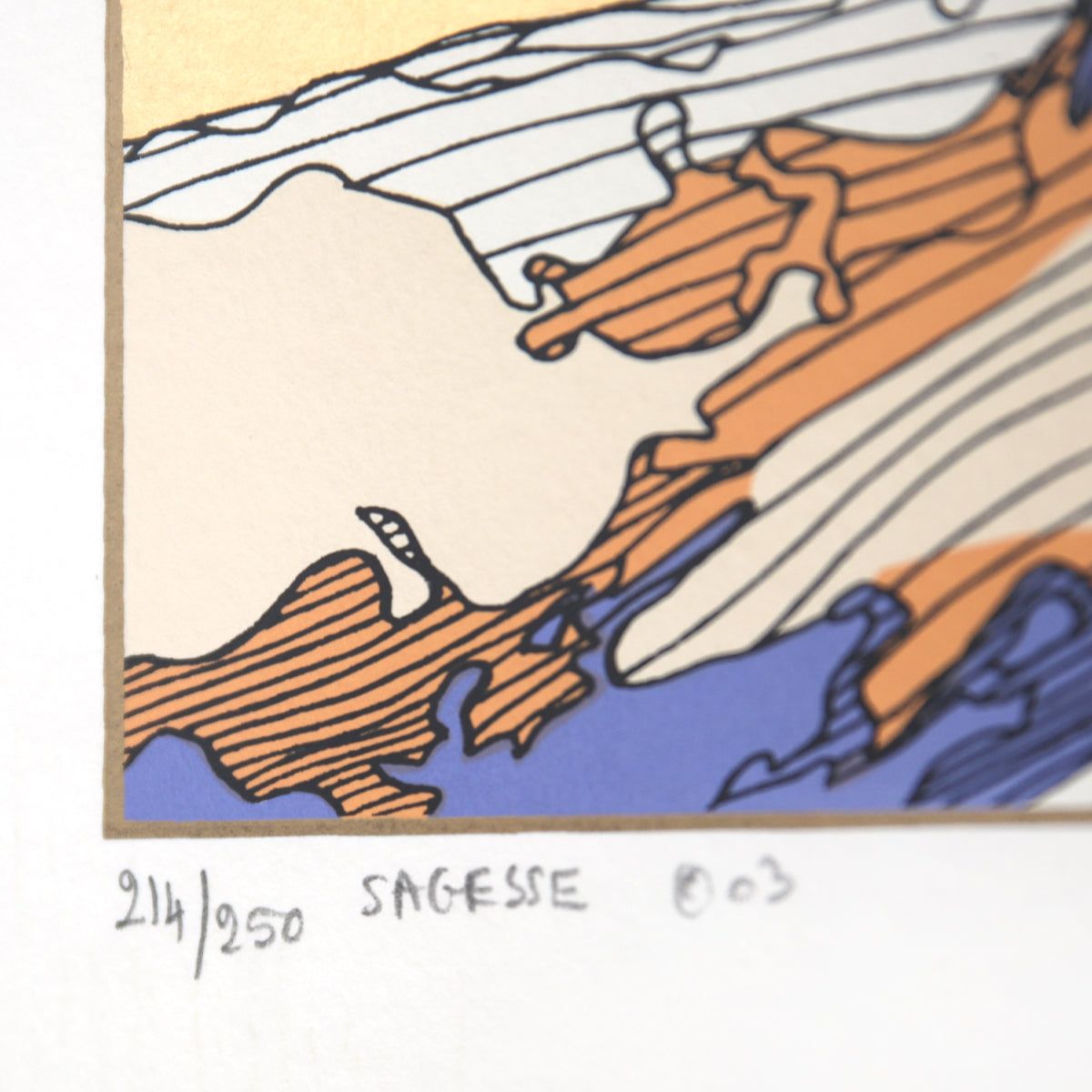 Guillaume Azoulay- Original Etching with Gold Leaf "Sagasee"