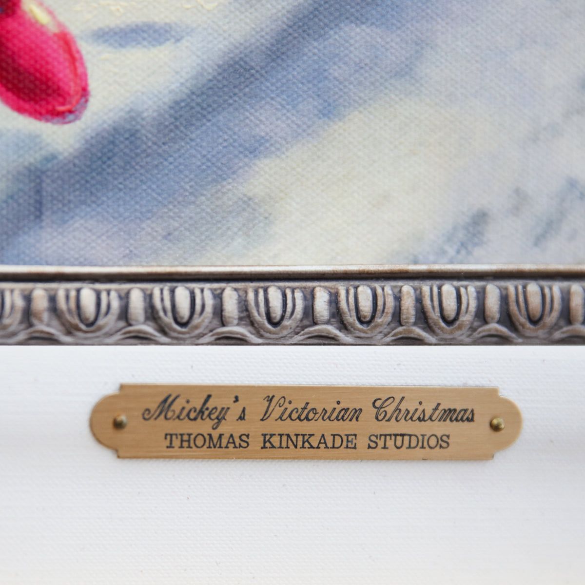 Thomas Kinkade- Hand Embellished Giclee on Canvas "Micket's Victorian Christmas"