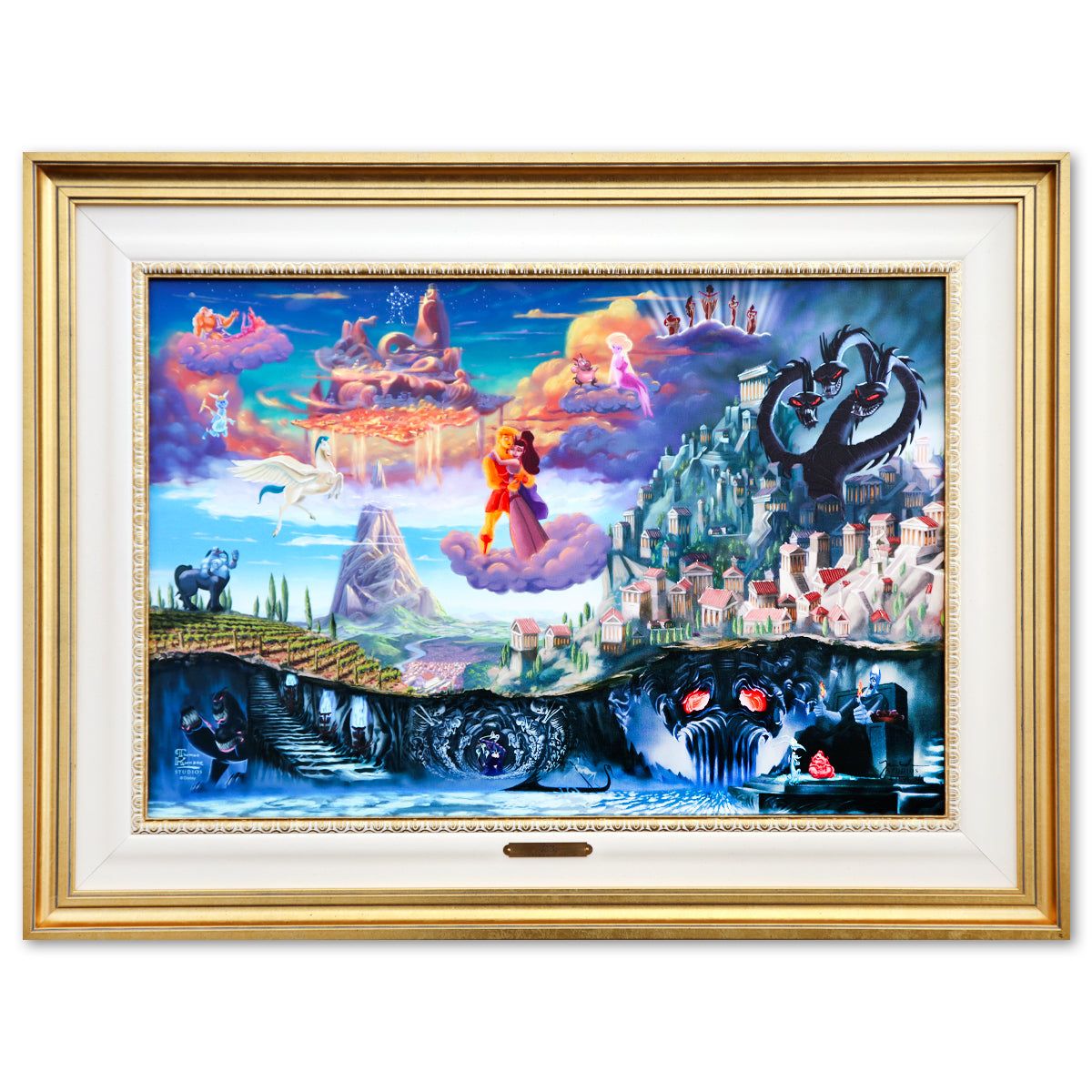 Thomas Kinkade- Hand Embellished Giclee on Canvas "Hercules"