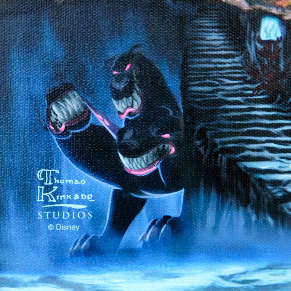 Thomas Kinkade- Hand Embellished Giclee on Canvas "Hercules"