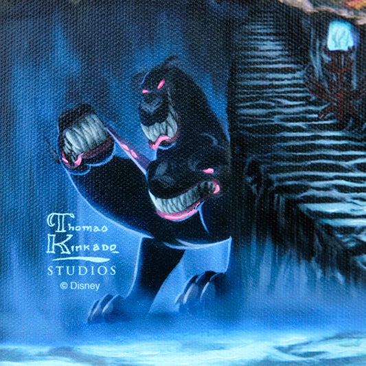 Thomas Kinkade- Hand Embellished Giclee on Canvas "Hercules"