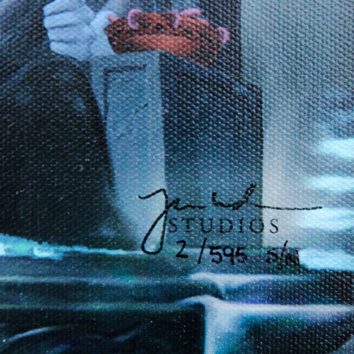 Thomas Kinkade- Hand Embellished Giclee on Canvas "Hercules"