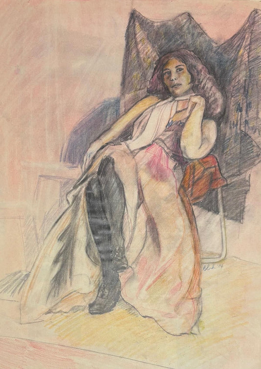 Bloch- Original pastel painting on paper