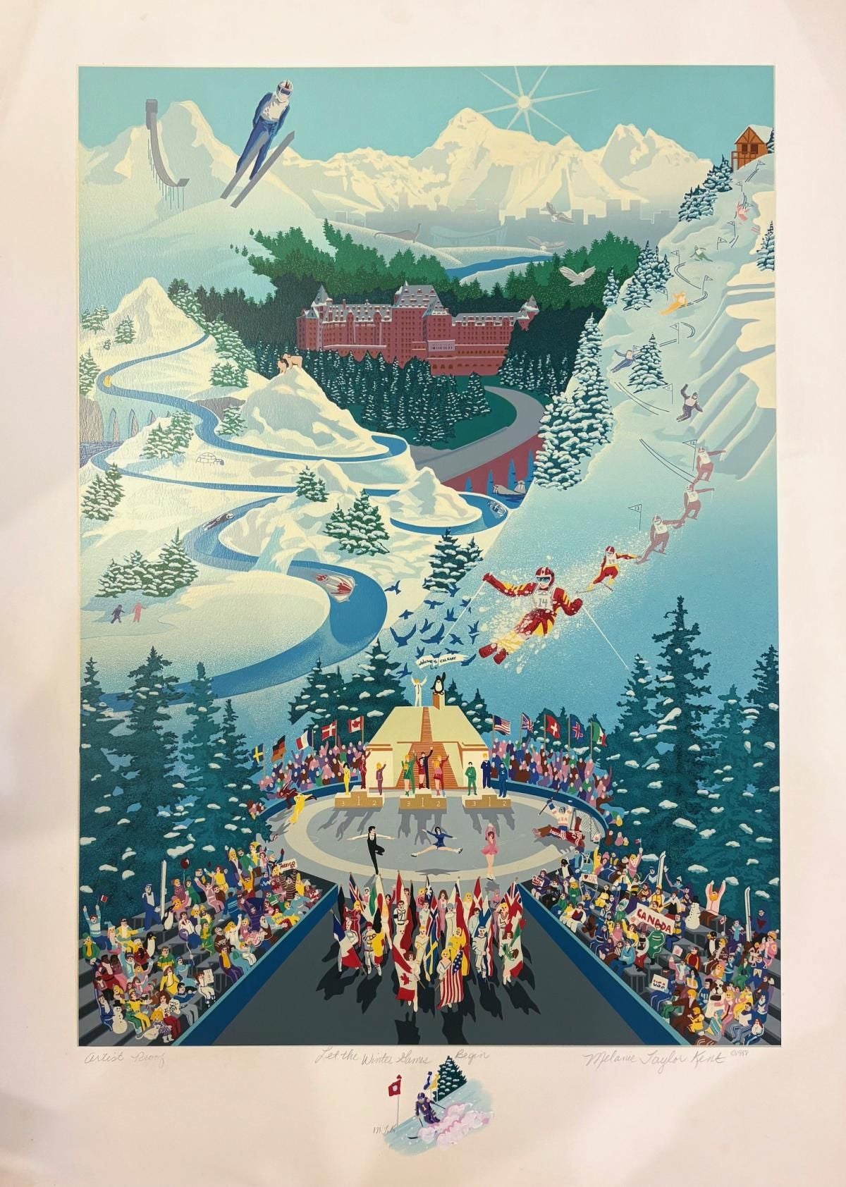 Melanie Taylor Kent- Serigraph on paper with hand drawn remarque