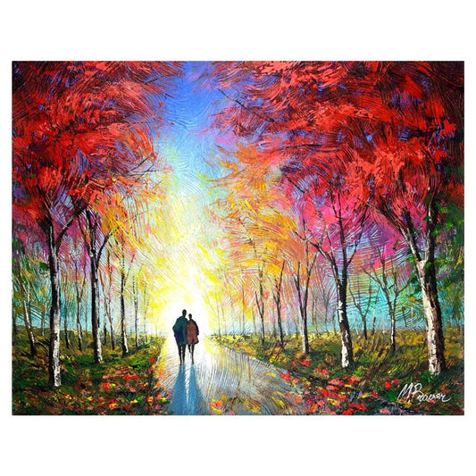 Mark Braver Hand Signed Original Painting on Canvas with Letter of Authenticity.