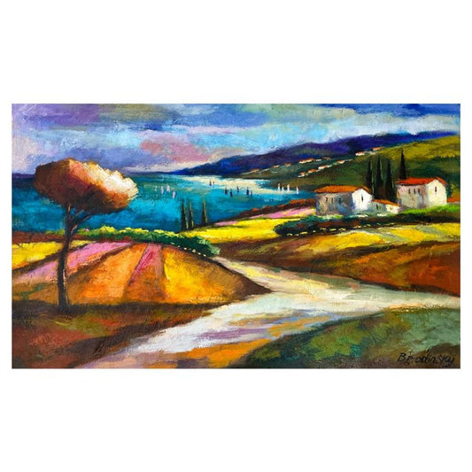 Slava Brodinsky, Original Oil Painting on Canvas, Hand Signed with Letter of Authenticity.