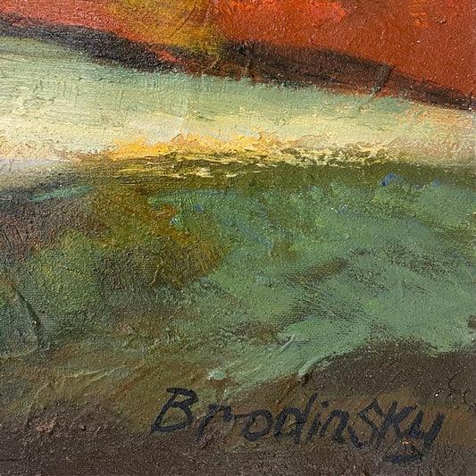 Slava Brodinsky, Original Oil Painting on Canvas, Hand Signed with Letter of Authenticity.