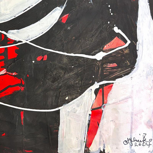 Jenik Cook, Framed Hand Signed Original Painting with Letter of Authenticity.