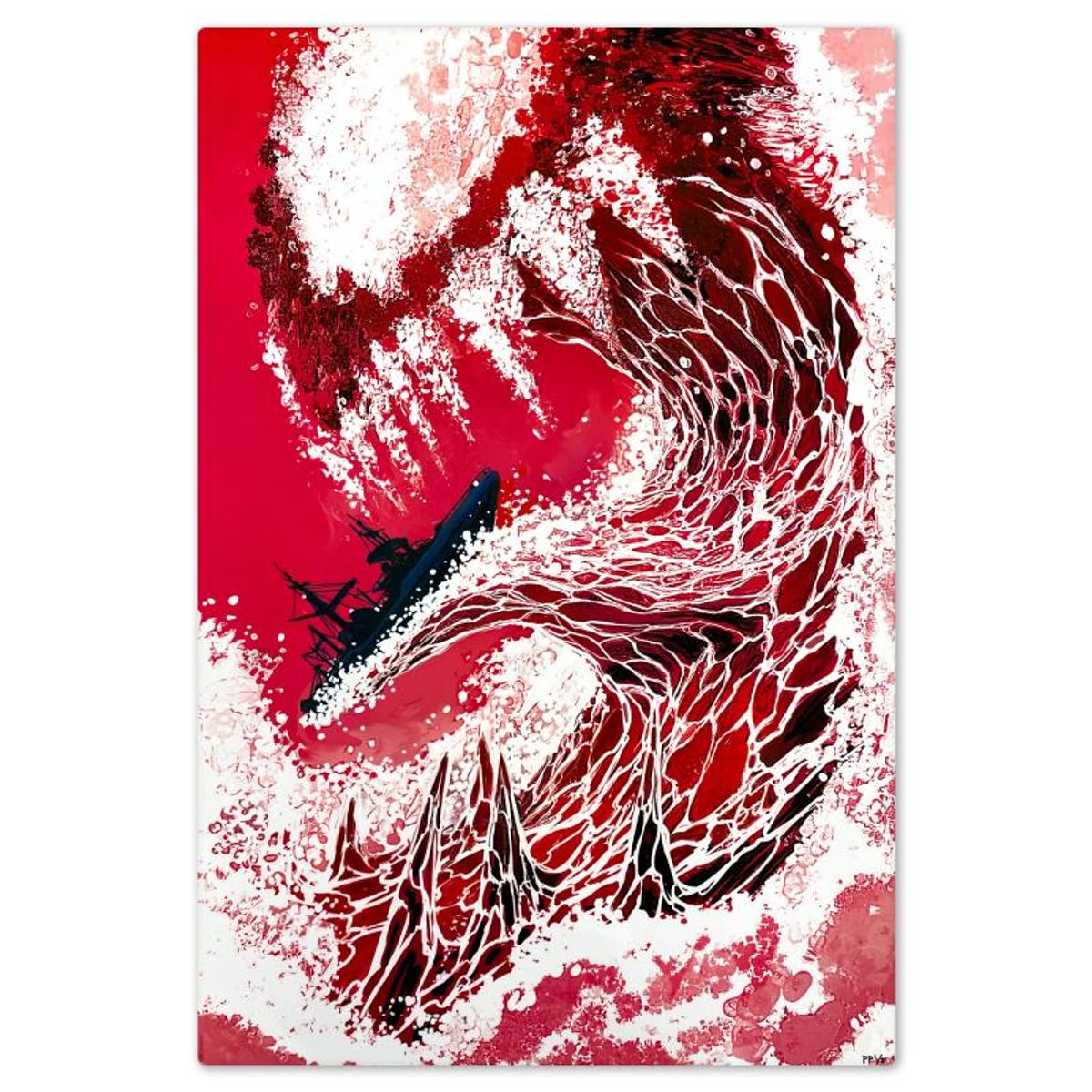 Marvel Comics & Mike Del Mundo, "Wave of Carnage" Limited Edition on Aluminum, PP Numbered 1/2 with Letter of Authenticity.