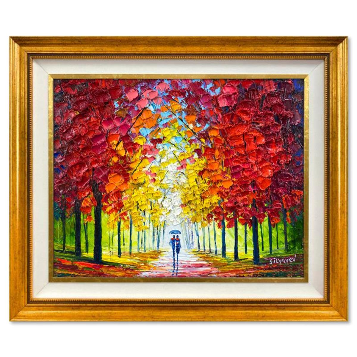 Slava Ilyayev, Framed Original Oil Painting on Canvas, Hand Signed with Letter of Authenticity.