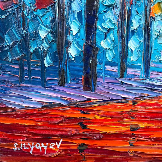 Slava Ilyayev, Framed Original Oil Painting on Canvas, Hand Signed with Letter of Authenticity.