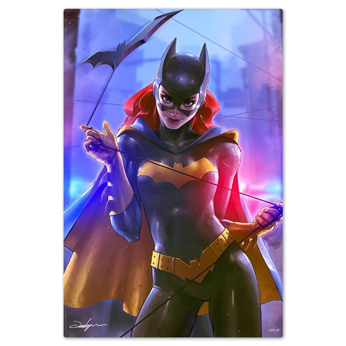 DC Comics & Jeehyung Lee, "Batgirl" Limited Edition on Aluminum, PP Numbered 1/4 and Signed with Letter of Authenticity.
