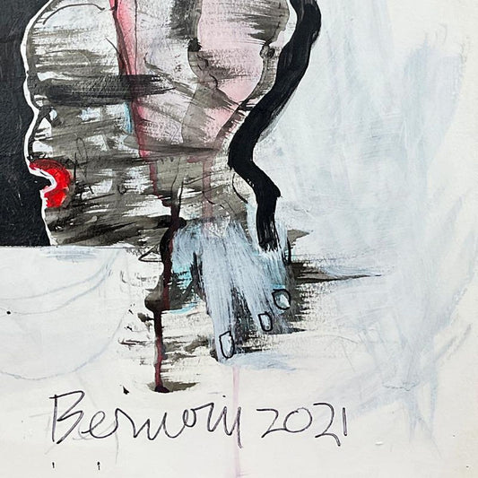 Milton Berwin (1925-2023), Original Painting (30" x 22.5"), Hand Signed with Letter of Authenticity.