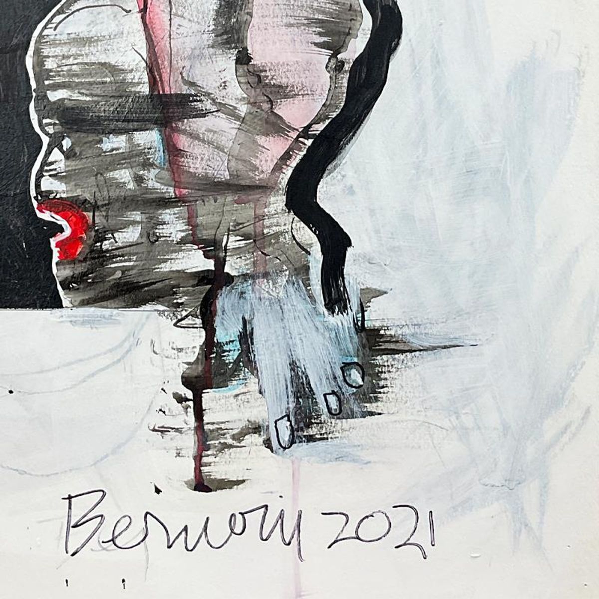 Milton Berwin (1925-2023), Original Painting (30" x 22.5"), Hand Signed with Letter of Authenticity.