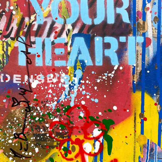 Mr Brainwash, "Einstein, 2023" Framed Mixed Media Original, Hand Signed with Certificate of Authenticity.