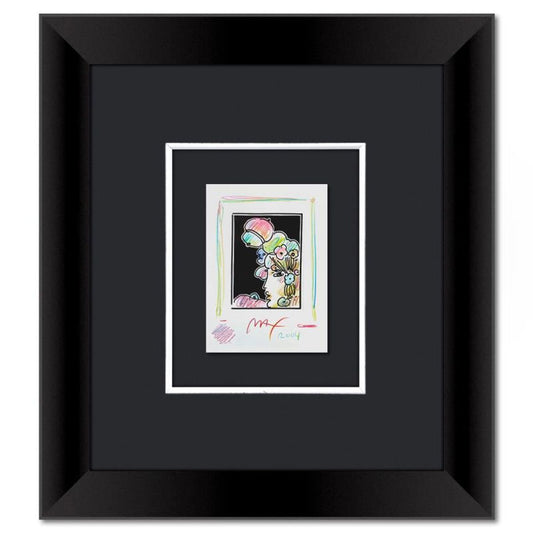Peter Max, Framed One-of-a-Kind Mixed Media, Hand Signed with Registration Number Certifying Authenticity.