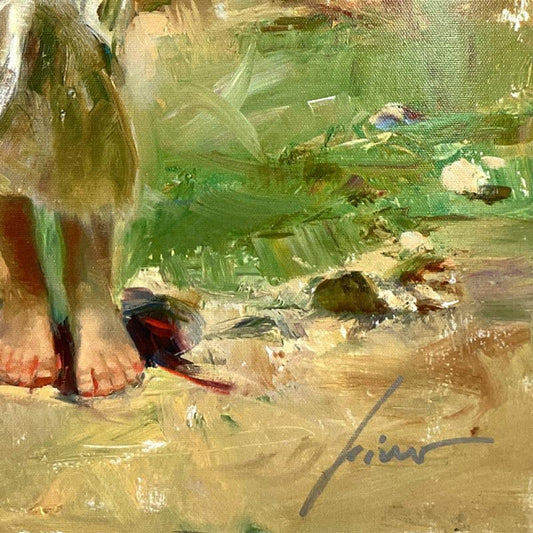 Pino (1939-2010) "Seaside Retreat" Limited Edition on Canvas, Numbered 23/295 and Hand Signed with Certificate of Authenticity.