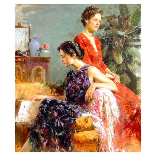 Pino (1939-2010) "Lazy Afternoon" Limited Edition on Canvas, Numbered 23/150 and Hand Signed with Certificate of Authenticity.