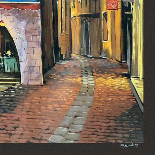 Viktor Shvaiko, "Twilight at Troy (Black)" Limited Edition Printer's Proof Serigraph (29.5" x 52"), Numbered 1/1 and Hand Signed with Letter of Authenticity.