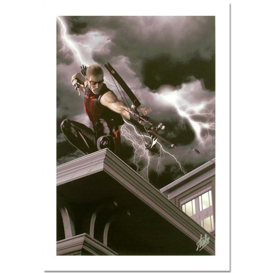 Stan Lee Signed, Marvel Comics "Ultimate Hawkeye #2" Limited Edition Canvas 3/10 with Certificate of Authenticity.