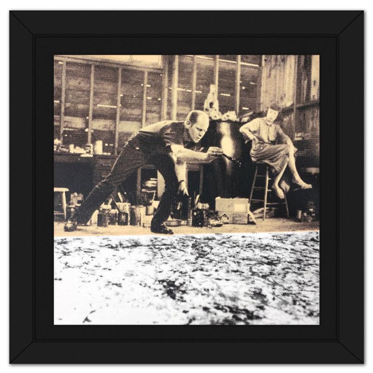 Steve Kaufman (1960-2010), "Jackson Pollock" Framed Hand Pulled Limited Edition Silscreen, Numbered PP 8/50 Inverso and Hand Signed with Letter of Authenticity