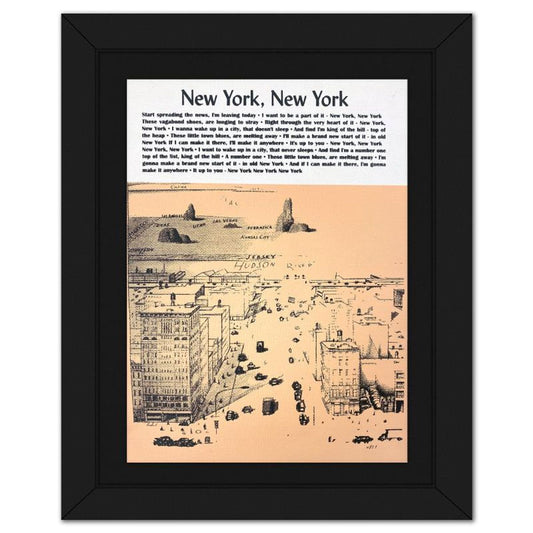 Steve Kaufman (1960-2010), "New York to California" Hand Pulled Limited Edition Silscreen, Numbered PP 7/50 Inverso and Hand Signed with Letter of Authenticity