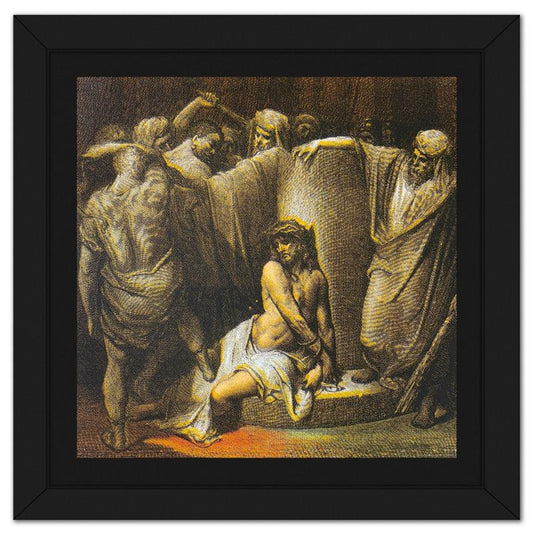 Steve Kaufman (1960-2010), "Jesus in Thorns" Framed Hand Embellished Limited Edition Silscreen, Numbered AP 21/50 Inverso and Hand Signed with Letter of Authenticity