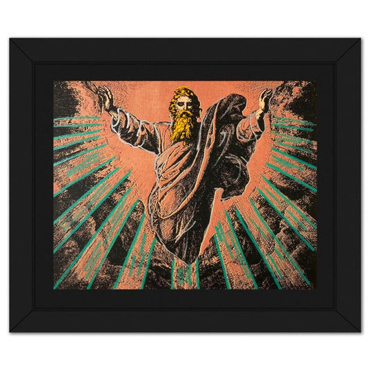 Steve Kaufman (1960-2010), "The Creation" Framed Hand Embellished Limited Edition Silscreen, Numbered AP 8/50 Inverso and Hand Signed with Letter of Authenticity
