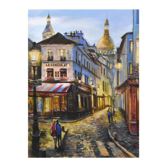Vadik Suljakov, "Le Consulat" Hand Embellished Limited Edition on Canvas, Numbered and Hand Signed with Certificate of Authenticity.