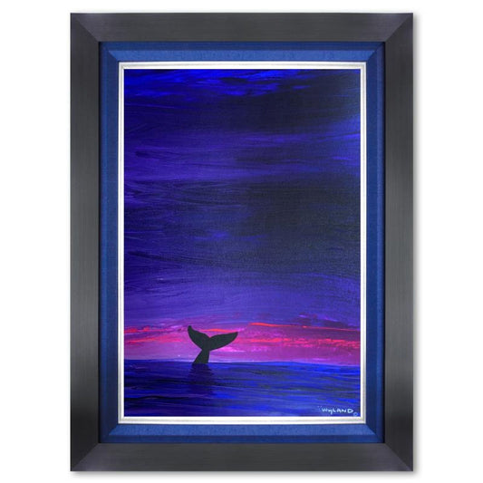Wyland, Framed Original Painting on Canvas, Hand Signed by the artist and with a letter of authenticity.