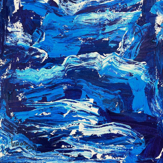 Yuroz, Framed Original Painting, Hand Signed with Letter of Authenticity.