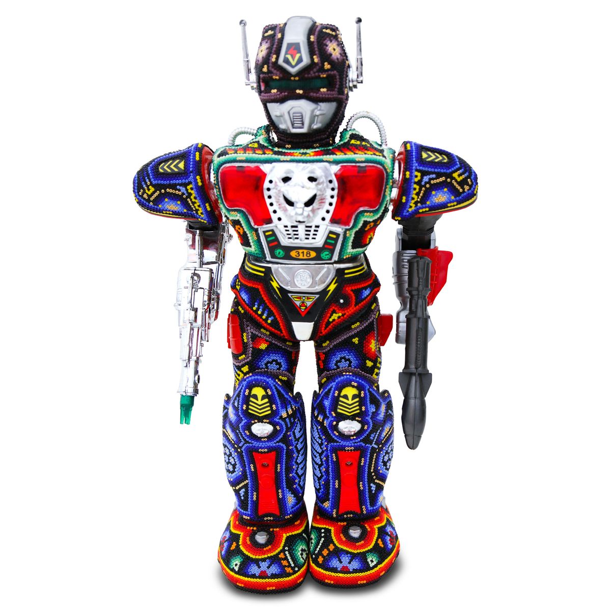 Rick Wolfryd- Original Mixed Media Sculpture "MR. Roboto"