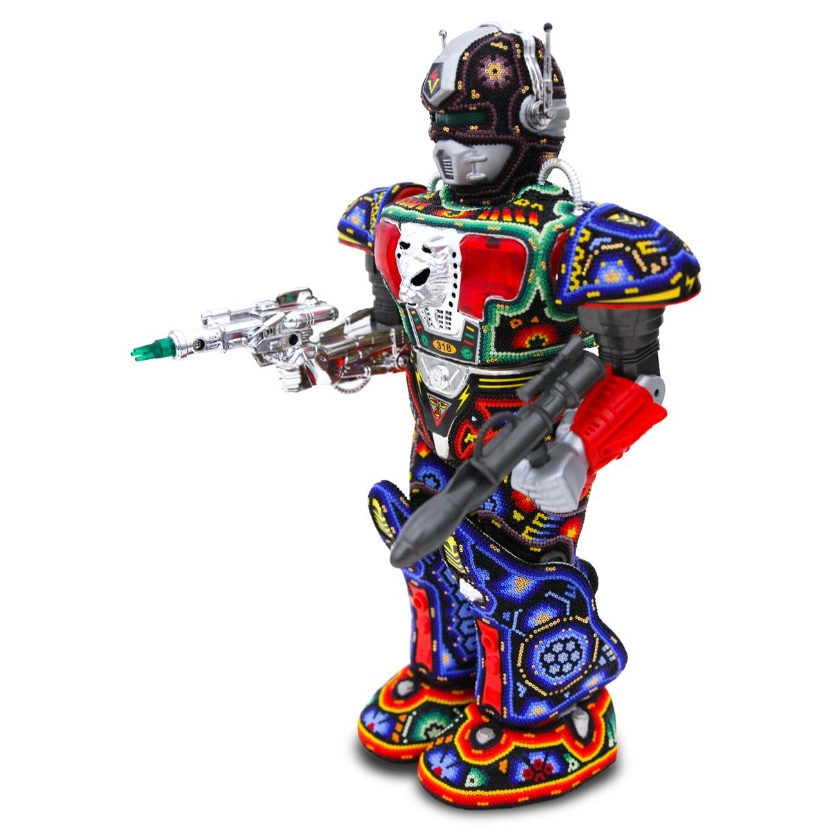 Rick Wolfryd- Original Mixed Media Sculpture "MR. Roboto"