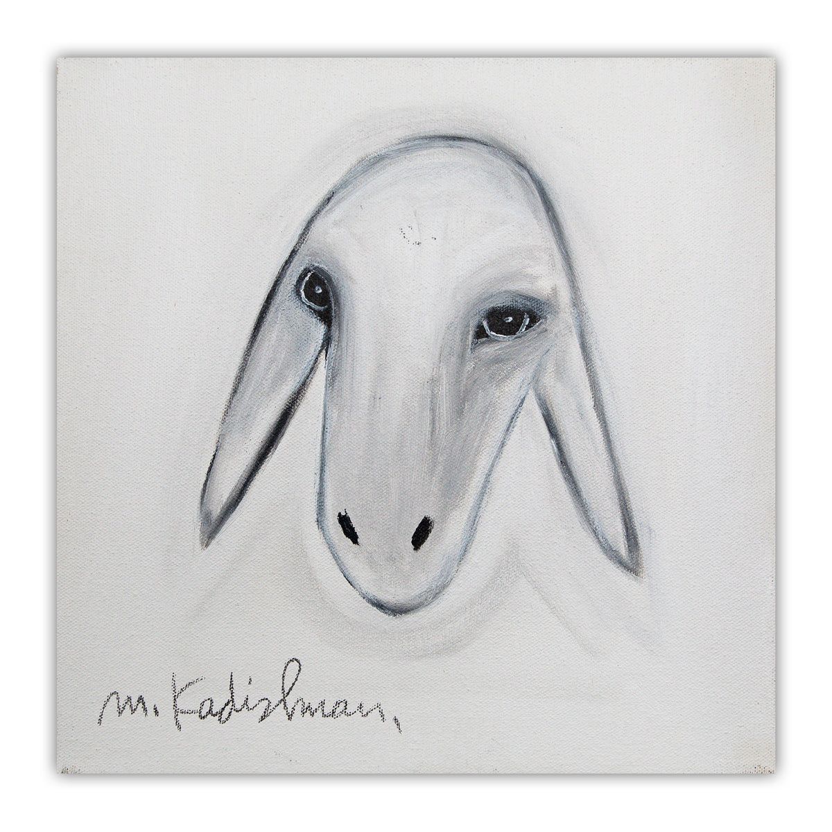 Menashe Kadishman- Original Acrylic on Canvas "Untitled"