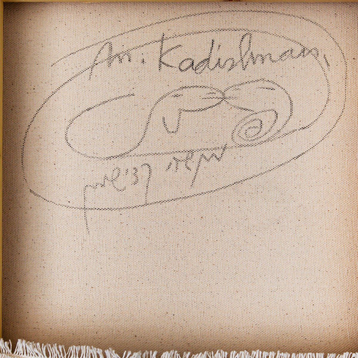 Menashe Kadishman- Original Acrylic on Canvas "Untitled"