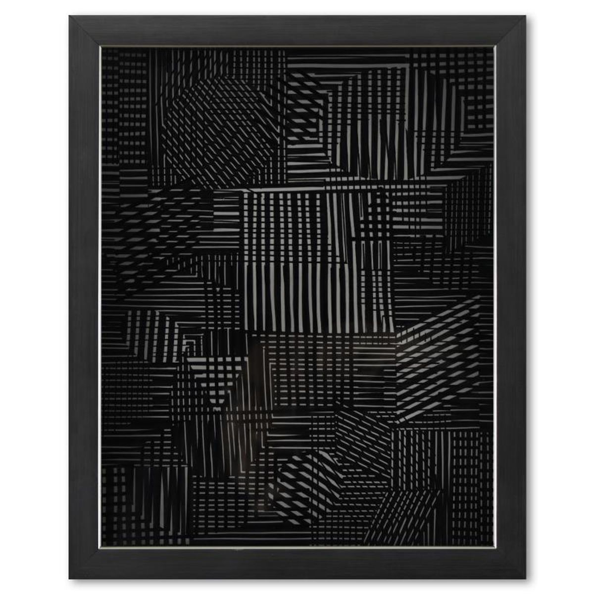 Victor Vasarely (1908-1997), "Trois Dimensions Optique de la serie Cinetiques" Framed 1973 Dimensional Art with Letter of Authenticity