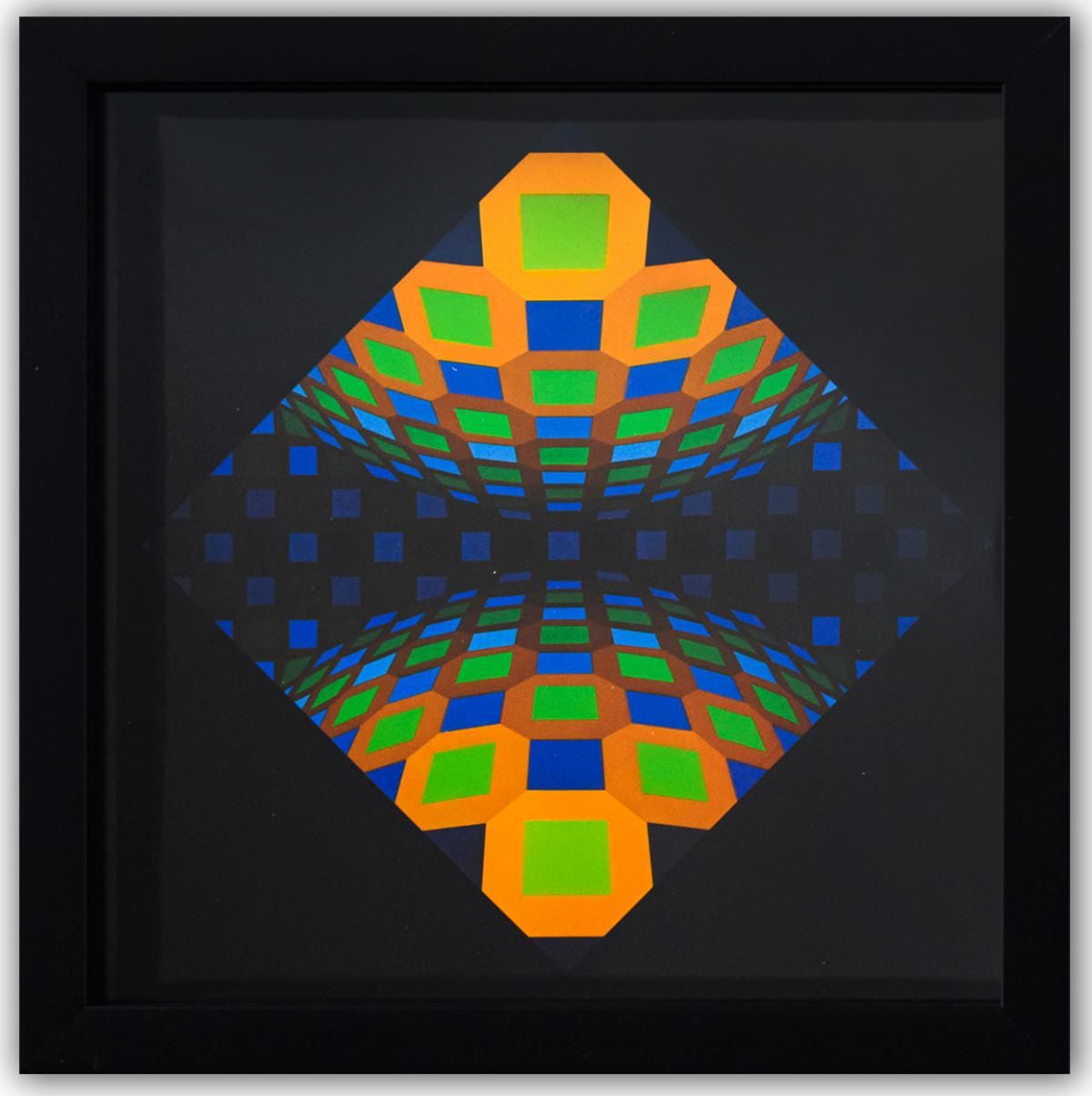 Victor Vasarely- Heliogravure Print "Ondocto - Re"