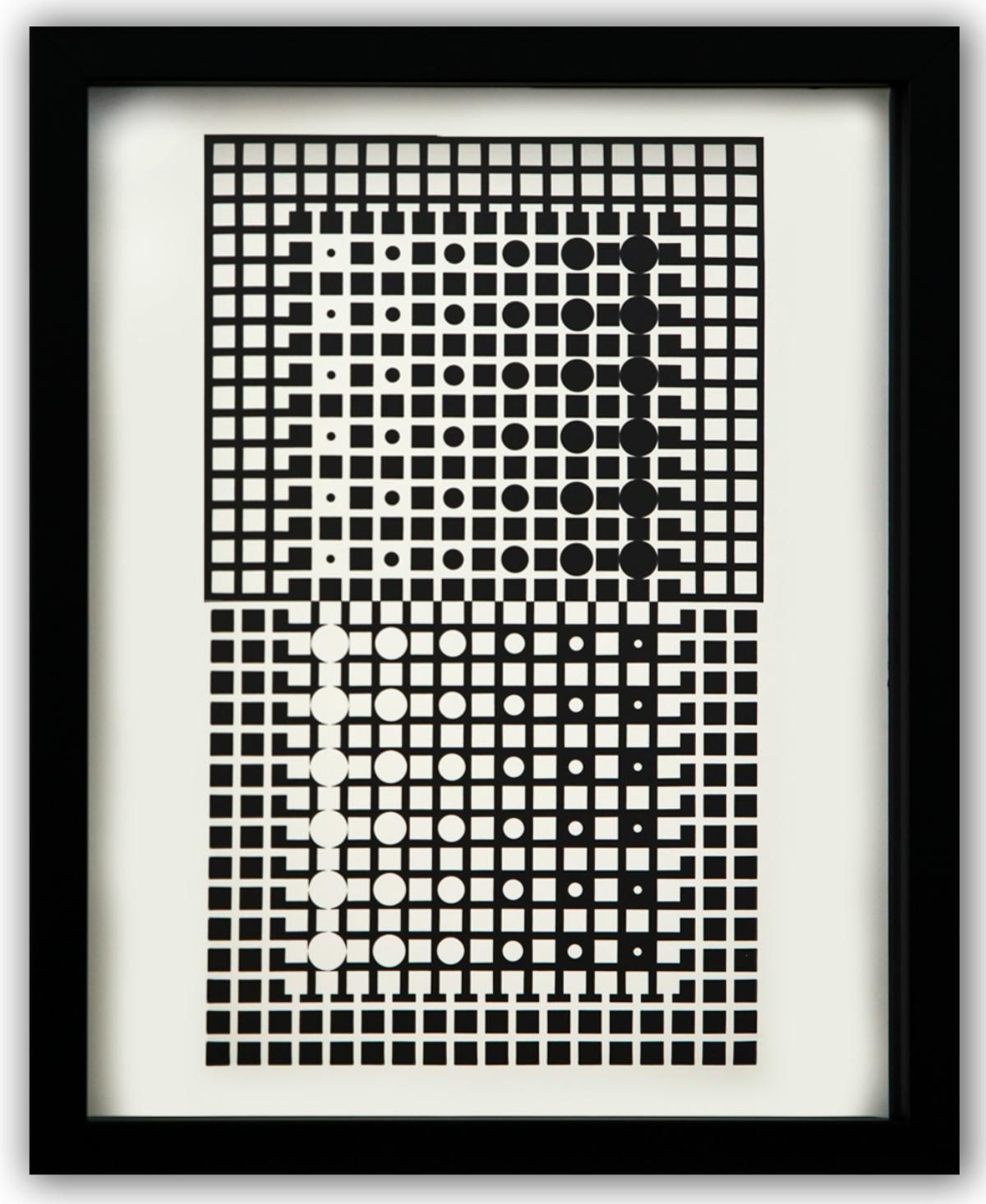 Victor Vasarely- Heliogravure Print "Untitled"