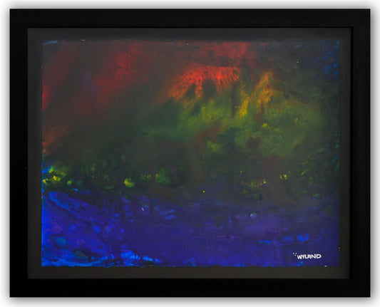 Wyland- Original Watercolor Painting on Deckle Edge Paper "Abstract"