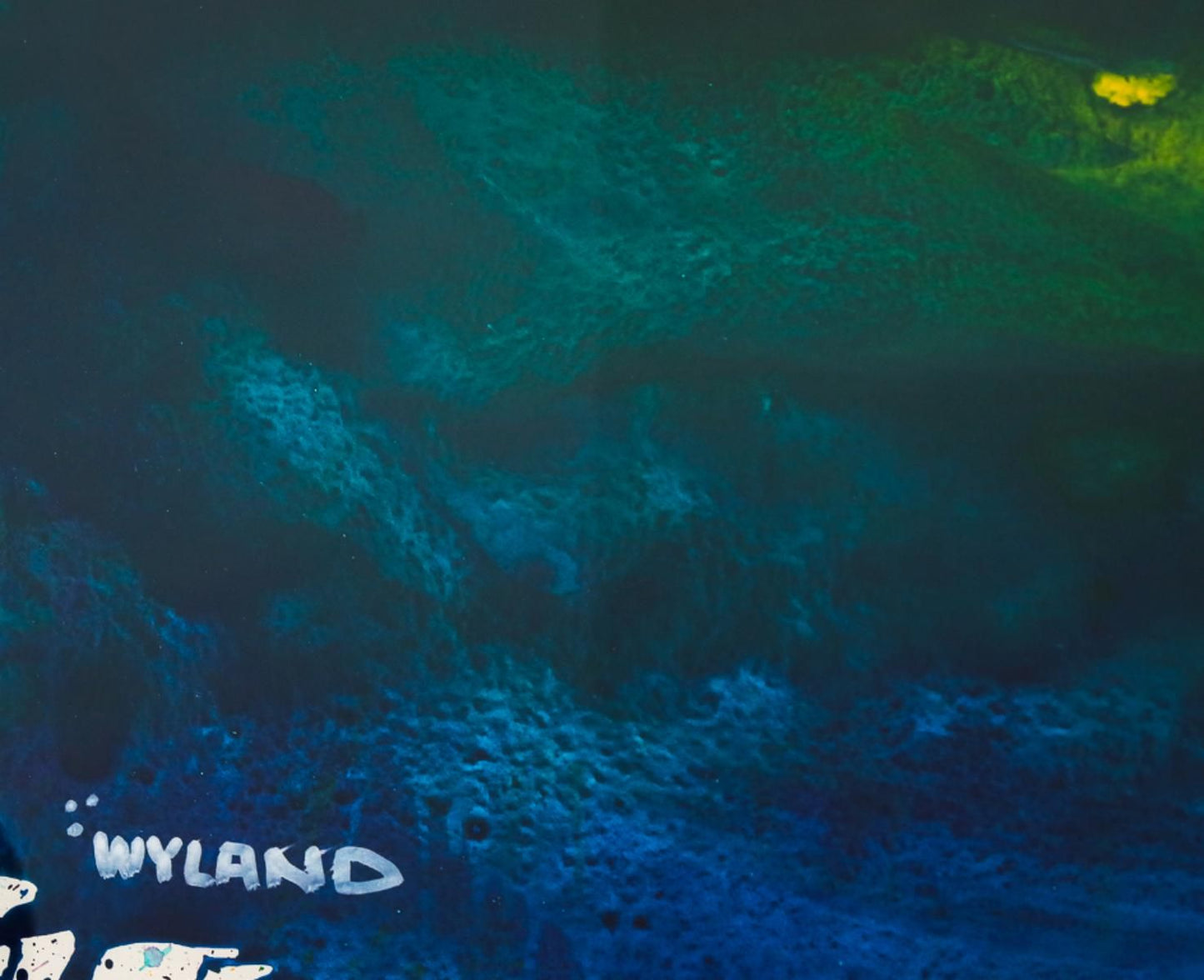 Wyland- Original Watercolor Painting on Deckle Edge Paper "Abstract"