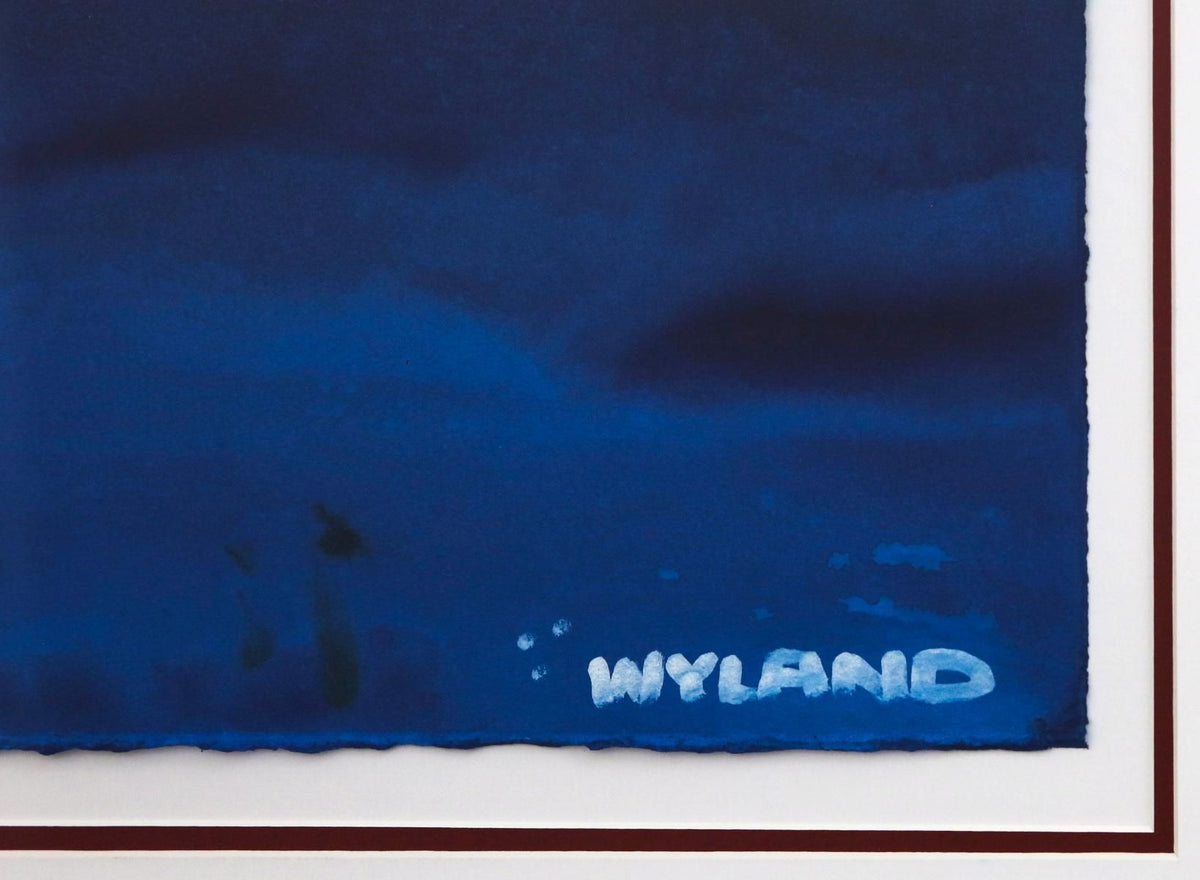 Wyland- Original Watercolor Painting on Deckle Edge Paper "Abstract"